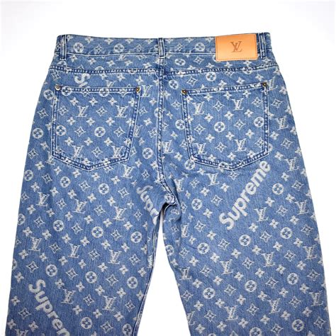 lv supreme jas|supreme x Louis Vuitton jean.